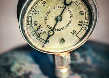 Old steam gauge