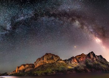 Milky Way over Goldfield Mountains & Salt River on a brisk May morning!